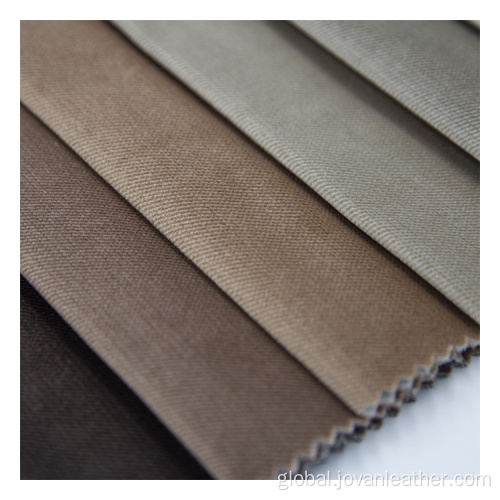 Sofa Pu Leather Twill velvet fabric uphostery for sofas Supplier